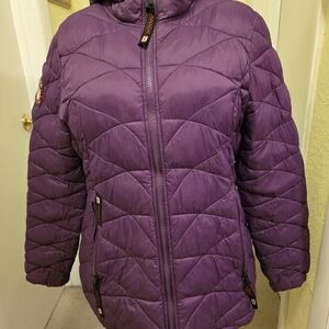 Canada Weather Gear Purple Quilted Women's Jacket